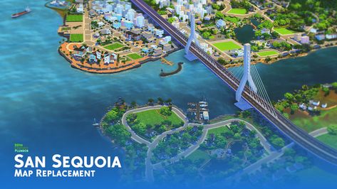 San Sequoia Map Replacement - DOWNLOAD | Patreon Sims 4 San Sequoia, San Sequoia, Sims 4 Gameplay, High School Years, You're Amazing, Creating Content, Sims Mods, Sims 4 Mods, Sims Cc