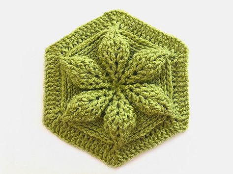 Six free crochet patterns: Lianka Azulay – The Crochet Dude Crocheted Hexagons, Embossed Crochet, Hexagon Crochet Pattern, Crocodile Stitch, Crochet Hexagon, Crochet Blocks, Crochet Square Patterns, Hexagon Pattern, Granny Squares Pattern