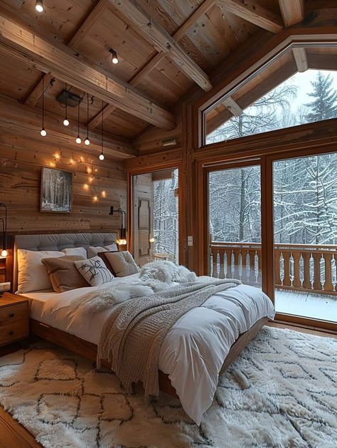 House Design Master Room, Dream Master Room, Country House Interior Bedroom, Cute Country House Interior, Luxury Bedroom Master With Balcony, Barndominium Ideas Bedroom, Country House Inside, Barndominium Ideas Interiors Bedroom, Montana Ranch House Interior