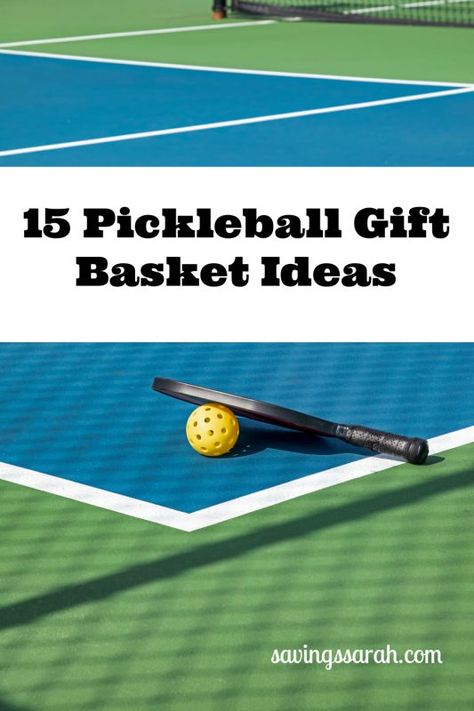 Gifts For Pickleball Lovers, Pickle Ball Gift Basket, Pickleball Gift Basket, Pickleball Gift Ideas, Raffle Basket Ideas, Auction Basket, Raffle Basket, Pickleball Gifts, Raffle Baskets