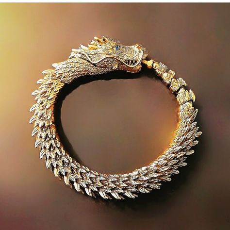 Dragon bracelet by @tartaria.jewelry / / / #jewelry #jewellery #goldbracelet #gold #dragon #silver #emerald #diamond #ruby Dragon Bracelet, Gold Dragon, Emerald Diamond, Gold Bracelet, Ruby, Emerald, Bracelet, Silver, Gold