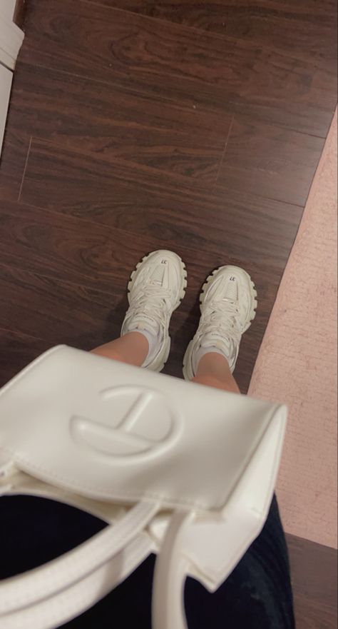 White Balenciaga Track, Track Sneakers, Balenciaga Track Sneakers, White Balenciaga, Balenciaga Track, Shoe Inspo, Balenciaga, Track, Sneakers