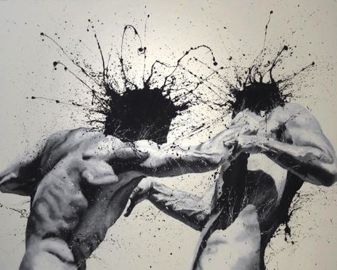 Arte Peculiar, Charcoal Drawings, Soyut Sanat Tabloları, Dark Art Drawings, Arte Sketchbook, A Level Art, Finger Painting, Abstract Canvas Painting, Italian Artist