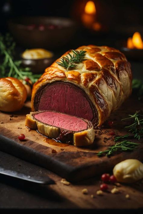 Beef Wellington Christmas Beef, Wellington Recipe, Beef Wellington Recipe, British Dishes, Beef Fillet, Xmas Dinner, Beef Wellington, British Food, Seitan