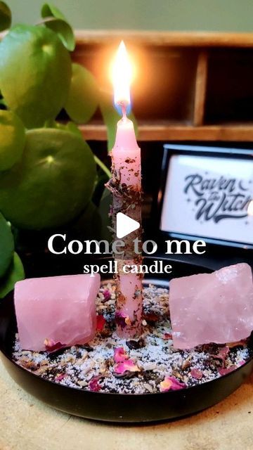 Raven 🌿✨ | Witchcraft Coach on Instagram: "Find magical properties here ⬇️  Come to me spell candle! 💕✨  Ingredients: - Rose for love and attraction  - Lavender for calmness and attracting loving energy - Cinnamon for passion and speeding up the spell - Basil for love and luck - Ginger for fiery passion and energy - Damiana for love and lust - Hibiscus for passion and desire  #witch #witchcraft #witches #magic #herbs #herb #spellwork #spell #greenwitch #witchcraft101 #babywitch #witchtip #witchtok #vvitchtok #witchesofinstagram🔮🌙 #witchesoftiktok🔮🌙 #beginnerwitch101 #beginnerwitch" Speed Up Spell, Love Spell Herbs, Love Candle Spell, Candle Love Spells, Spells To Attract Love, Witchy Activities, Come To Me Spell, Lust Spell, Candle Ingredients