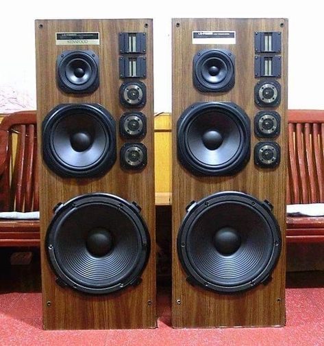 kenwood. Custom Speaker Boxes, Kenwood Speakers, Hifi Music System, Kenwood Audio, Vintage Stereo Console, Arduino Projects Diy, Wooden Speakers, Woofer Speaker, Hifi Amplifier