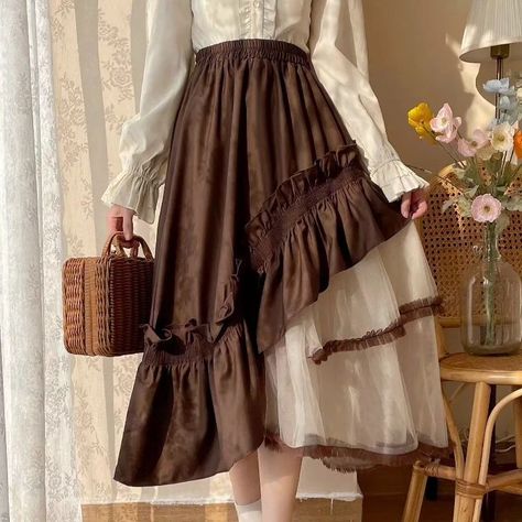 https://s.click.aliexpress.com/e/_om5srTU Top On Sale Product Recommendations!;Japanese Vintage Lolita Skirts Women Irregularity Mesh Patchwork Ruffles High Waist Long Tutu Skirt Korean Casual Female Vestido;Original price: PKR 34155.95;Now price: PKR 7173.58;Click&Buy: Layered Ruffle Skirt Pattern, Ruffle Skirt Pattern, Missionary Outfits, Long Tutu Skirt, Sister Missionary Outfits, Asymmetrical Maxi Skirt, Whimsical Gothic, Layered Ruffle Skirt, Long Tutu