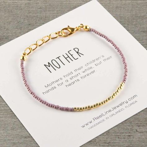 Mothers day gifts are ready for shipping! Quotes Girlfriend, 14k Gold Initial Necklace, Diy Mother's Day Crafts, Mother Daughter Bracelets, Diy Gifts For Mom, Good Luck Necklace, Mothers Bracelet, Winter Park Fl, Mother Daughter Gifts