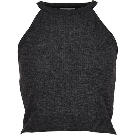 River Island Dark grey high neck ribbed crop top (9.87 CAD) ❤ liked on Polyvore featuring tops, crop tops, shirts, tank tops, grey, sale, high neck tank top, gray tank top, grey shirt and grey tank top Crop Tops Shirts, High Neck Shirts, Sweat Women, High Neck Crop Top, Gray Tank Top, Ribbed Shirt, Grey Crop Top, High Neck Tank Top, Gray Shirt