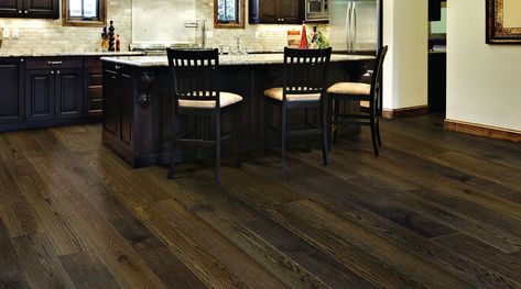 Angora Hardwood in the Livingston color Shaw Carpet Tile, Oak Engineered Hardwood, Dark Wood Cabinets, Kitchen Backsplashes, Light Wood Floors, Flooring Store, Wood Look Tile, Elegant Dining Room, Engineered Hardwood Flooring