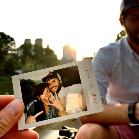 Proposal Instagram Post, Polaroid Engagement Photos, Engagement Polaroid Pictures, Engagement Photos Polaroid, Proposal Polaroid, Engagement Polaroid, Proposal Selfie, Proposal Pictures, Best Wedding Proposals