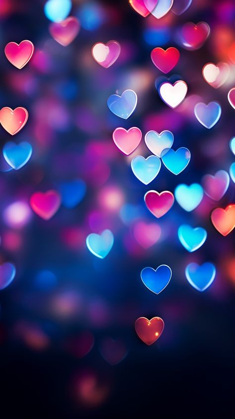 Colorful hearts bokeh mobile phone wallpaper - by OpalDesigns. Mobile Phone Wallpaper, Jelly Wallpaper, Iphone Wallpaper Stills, Beautiful Wallpapers For Iphone, Background Pics, Screen Savers Wallpapers, Cute Fall Wallpaper, Colorful Hearts, Valentines Wallpaper