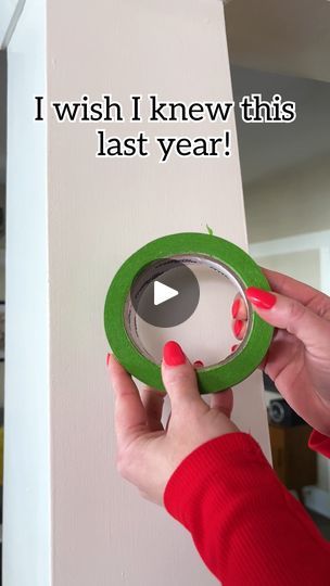 271K views · 1.2K reactions | 🎄 Use painters tape and command hooks to protect your walls and secure holiday decor! #holidayseason #Christmas #christmasdecorations #garland #decorations | Jeff & Lauren Hanging Garland On Wall, Command Hooks For Garland, Garland Alternatives, How To Hang Garland On Wall, Christmas Wall Decorations Ideas, Holiday Decor Hacks, Garland Wall Decor, Lauren Diy, Dog Decorations