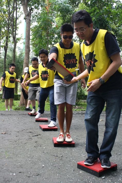 Camping Games  a team building activity on a Track of the Tiger Team building event #campinggames Games Team Building, Teamwork Games, Team Building Activity, Tiger Team, Reunion Games, Pe Games, Team Building Games, Youth Games, Team Activities