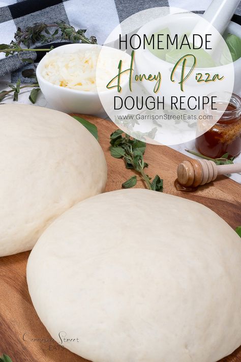 Homemade Cast Iron Pizza Dough Recipe with Honey | ©GarrisonStreetEats | Homemade | Cast Iron | Pizza | Dough | Recipe | with Honey | Skillet | Easy | Beginner | Yeast | Simple | Quick | Same Day Pizza Dough | Simple Pizza Dough Recipe | Artisan Pizza Dough | Best Homemade Pizza Dough | Homemade Pizza Crust | Skillet Pizza | Cast Iron Pizza Recipe | Pizza in Cast Iron Skillet | Crust with | Honey | Colorado Style | Good Pizza | From Scratch | Fancy Pizza | Short Rise | Honey Pizza | Hand Tossed Homemade Pizza Dough With Honey, Pizza Dough Yeast Recipe, Honey Pizza Dough Recipe, Active Dry Yeast Pizza Dough, No Knead Pizza Dough Recipe, Same Day Pizza Dough, Pizza Dough With Instant Yeast, Pizza Dough Recipe With Honey, Instant Yeast Pizza Dough