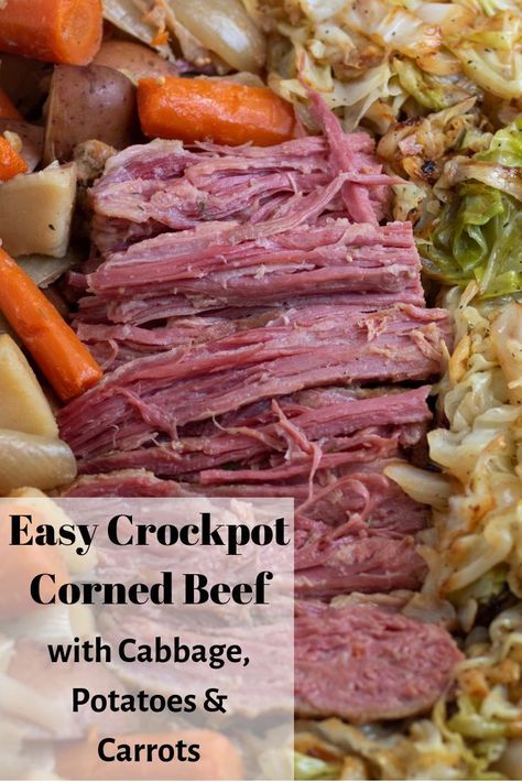 Cabbage With Potatoes, Crockpot Corned Beef And Cabbage, Beef With Cabbage, Crockpot Corned Beef, Best Corned Beef Recipe, Best Corned Beef, Corned Beef Recipes Slow Cooker, Crock Pot Corned Beef, Cabbage Potatoes