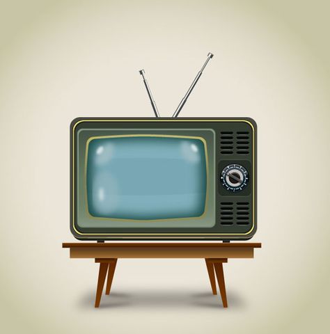 Create a Vintage Television in Illustrator #vintage #television #adobe #illustrator #vector #graphic #design #tv #create Tv Old Vintage Tv, World Television Day, Old Television, Cartoon Building, Tv Vintage, Adobe Illustrator Graphic Design, Vintage Television, Tv Sets, Adobe Illustrator Tutorials