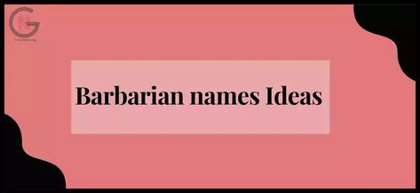 What rings a bell when you hear the word Barbarian names Ideas? A brutal and harsh Viking that is known to be graceless and crude. You probably read books or tales about them, watched them on dream shows, and played a few games about them. Savage names are an incredible method for assisting your kid […] The post 1010+ Barbarian Names Ideas,Most Famous appeared first on Give a Good Name. Barbarian Names Male, Barbarian Names, Bakery Names, Names Ideas, Dungeons And Dragons Characters, Character Names, Cool Names, Name It, Books To Read