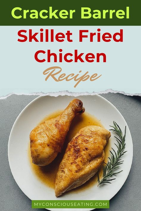 Skillet fried chicken on a dinner plate Skillet Fried Chicken, Pot Pie Chicken, Dumplings Chicken, Pie Chicken, Cornish Hen Recipe, Recipes Chicken Breast, Everything Chicken, Noodles Soup, Chicken Noodles