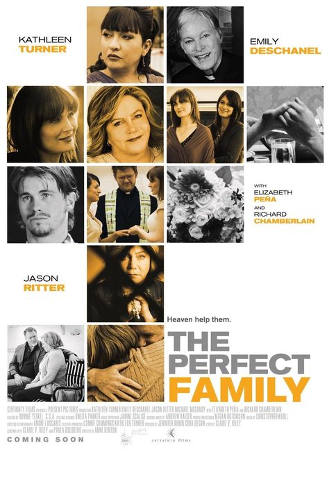 Jason Ritter, Family Movie Poster, Grid Poster, Kathleen Turner, Richard Chamberlain, Graphic Design Jobs, Poster Design Layout, Yearbook Design, Page Layout Design