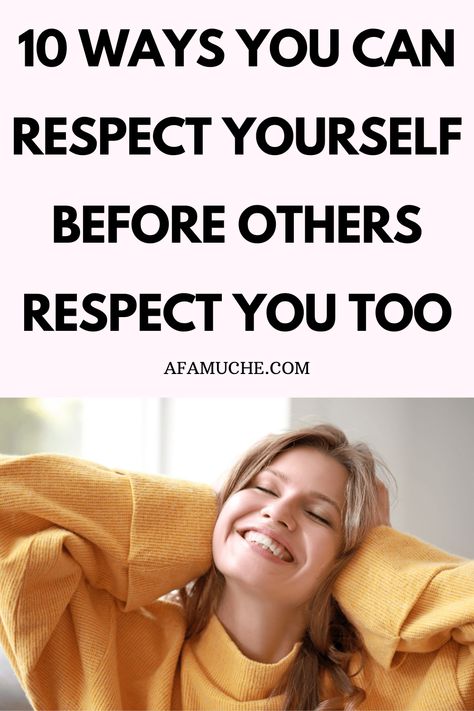 Self Respect Tips, How To Respect Others, How To Be Respectful, How To Respect Yourself, Respecting Yourself, Stop Comparing, Respect Others, Learning To Say No, Respect Yourself