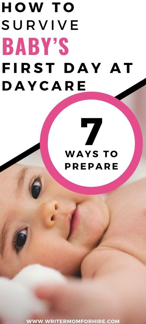 7 Tips for the First Day of Daycare for Your Infant - The Writer Mom 1st Day Of Daycare Infant, 1st Day Of Daycare, First Day Of Daycare, Infant Daycare, Daycare Facility, Baby Care Tips, Waterproof Labels, How Many Kids, Baby List