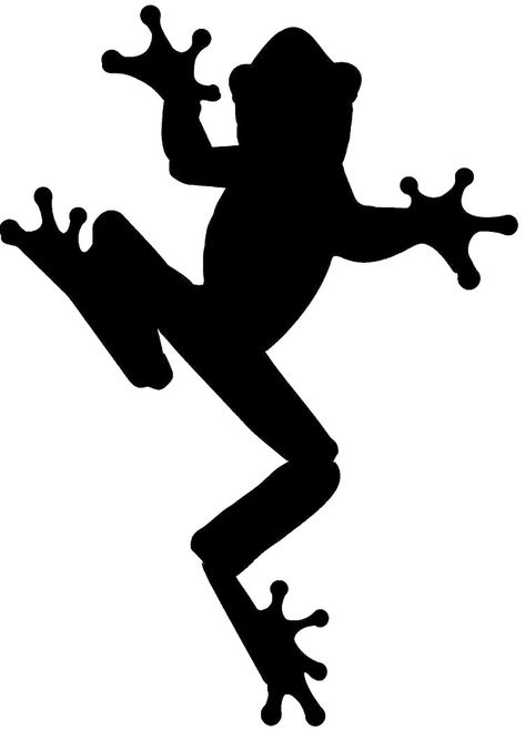 Frog Stencil, Frog Silhouette, Vogel Silhouette, Animal Stencil, Silhouette Clip Art, Silhouette Stencil, Tree Frog, Stencil Patterns, Animal Silhouette