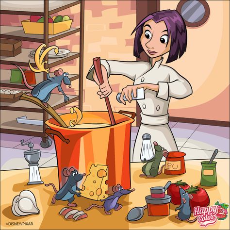 Ratatouille Disney, Disney Movie Posters, Disney Paintings, Disney Posters, Disney Coloring Pages, Disney Marvel, Happy Colors, Disney Drawings, Star Wars Art