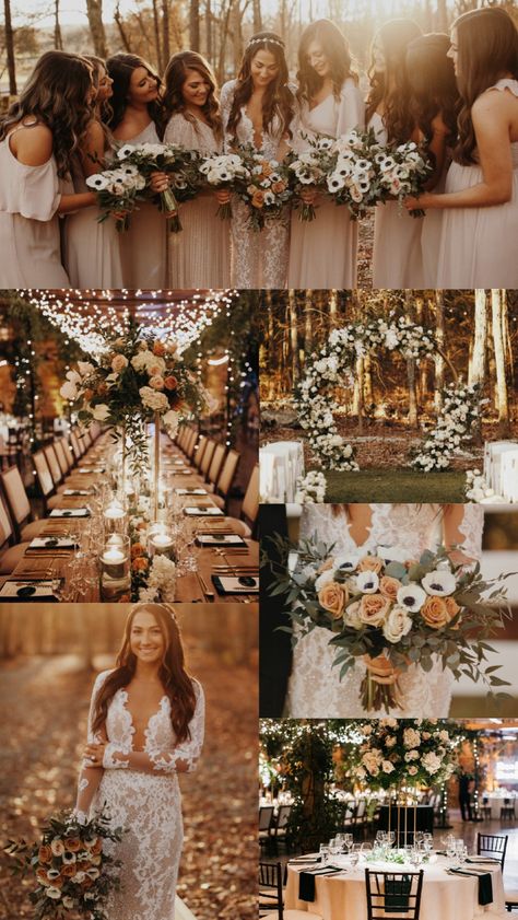 Fall Wedding Themes Rustic, White Fall Wedding Decor, White And Burnt Orange Wedding, Fall Rustic Wedding Ideas, Fall Western Wedding, Fall Wedding Boho, Fall Wedding Ceremony Decorations, Chic Wedding Reception, Fall Wedding Venues