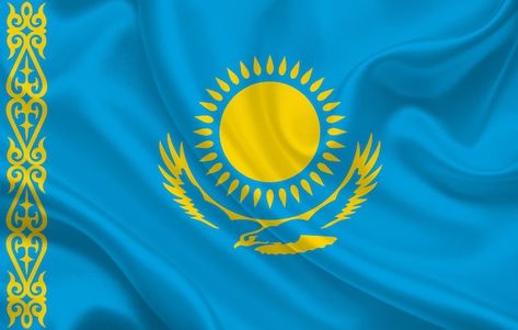 Kazakhstan Flag, Cute Love Stories, 3d Illustration, Premium Photo, Cute Love, Silk Fabric, Country Flags, Google Images, Love Story