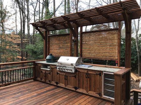 Kitchen On Deck, Outdoor Kitchen On Deck, Contemporary Deck, Outdoor Grill Station, Outdoor Kitchen Bars, Outdoor Kitchen Plans, Outdoor Bbq Kitchen, Backyard Kitchen, Exterior Renovation