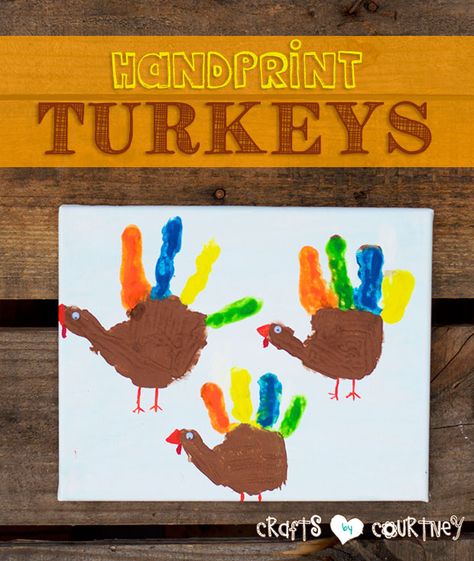 How-to Paint Colorful Handprint Turkeys for Thanksgiving  by Courtney Sanchez Enjoy this season's blessings with a painted handprint turkey craft! It's sure to be a special memory for you and your kids to share this Thanksgiving. Turkey Handprint Poem, Hand Turkey Craft, Handprint Turkey, Turkey Handprint Craft, Handprint Calendar, Handprint Poem, Thanksgiving Coloring Sheets, Thanksgiving Crafts For Toddlers, Fun Thanksgiving Crafts