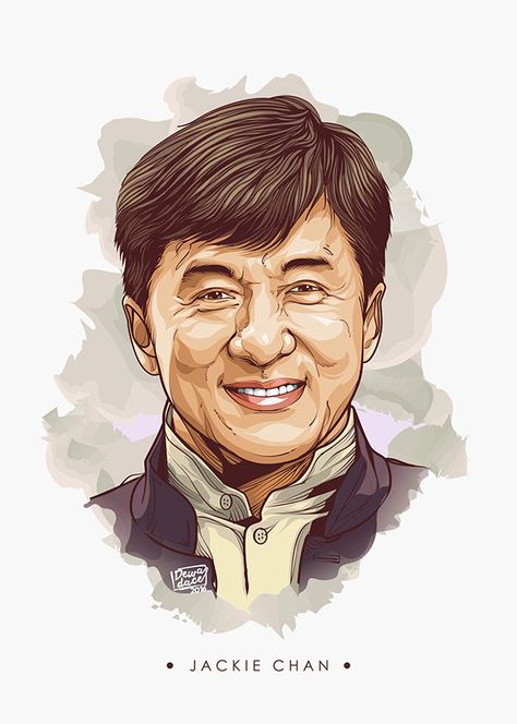 Jackie chan Jackie Chan Wallpaper, Jackie Chan Cartoon, Vector Art Portrait, Vector Portraits, Vector Portrait Illustration, Actors Illustration, Digital Portrait Illustration, Draw Realistic, Face Illustration