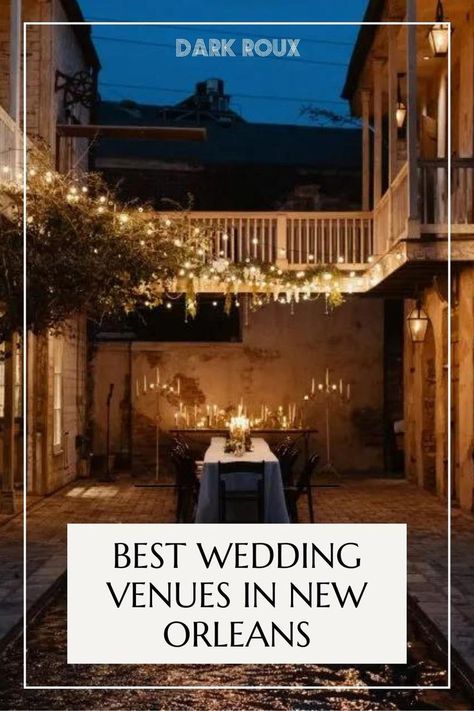 Best wedding venues in New Orleans.  Planning a wedding in Louisiana Beautiful Wedding Places, New Orleans Wedding Venues, Louisiana Wedding Venues, Louisiana Wedding, Wedding Venue Inspiration, New Orleans Wedding, Unique Places, Wedding Preparation, Planning A Wedding