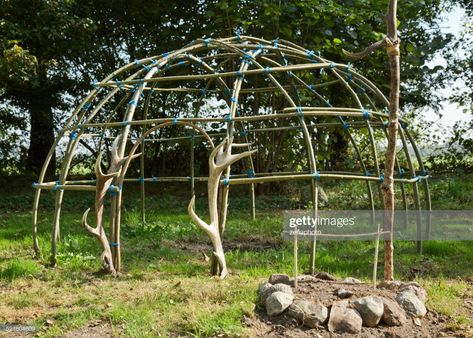 Stock Photo : Sweat lodge frame Diy Sweat Lodge, Glamping Business, Living Structures, Mother Tree, Lodge Ideas, Sweat Lodge, Womens Retreat, Survival Shelter, Therapy Room