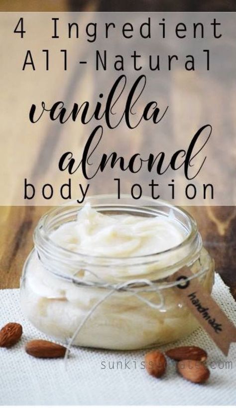 DIY Lotion Recipes - 4-Ingredient Vanilla Almond Body Lotion - How To Make Homemade Lotion - Natural Body and Skincare Recipe Ideas - Use Essential Oils, Coconut and Avocado and Shea Butter, Goats Milk, Lavender, Peppermint - Non Greasy and Whipped Versions for Dry Skin, Face and Body http://diyjoy.com/diy-lotions Face Recipes, Better Routine, Diy Lotion Recipe, Hair Craft, Natural Body Lotion, Diy Body Butter, Lotion Recipe, Diy Lotion, Diy Kosmetik