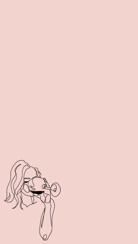 Pink Minimalist Wallpaper, Lineart Wallpaper, Pink Line Art, Wallpapers Pink, Spongebob Wallpaper, Free Phone Wallpaper, Soyut Sanat Tabloları, Japon Illustration, Wine Art