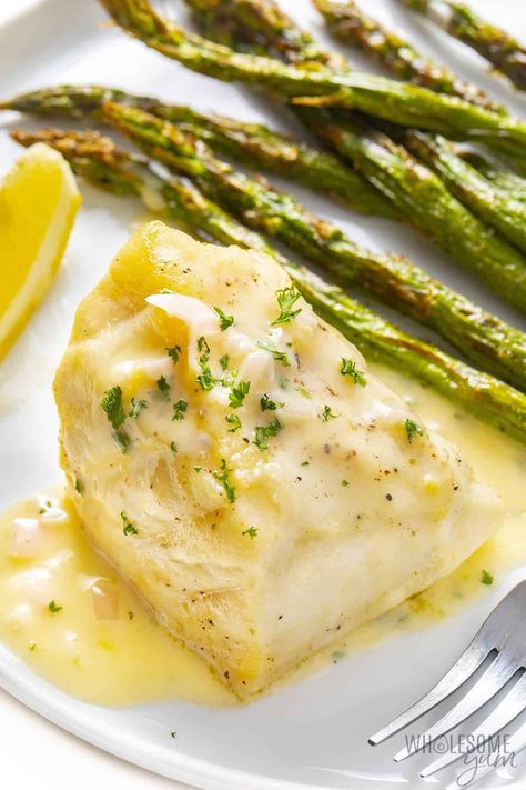 Baked Chilean Sea Bass Recipe - Wholesome Yum Sea Bass Dinner Ideas, Fish With Buerre Blanc, Recipes For Bass Fish, Parmesan Crusted Sea Bass Recipes, Striped Sea Bass Recipes, Keto White Fish Recipes, Ina Garten Chilean Sea Bass Recipe, Sea Bass With Risotto, Sea Base Recipe