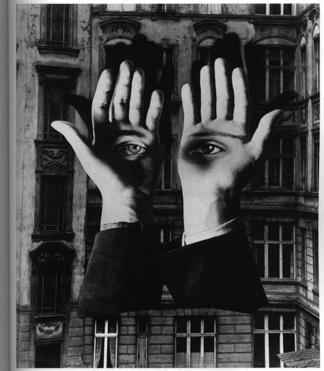 Herbert Bayer - Lonely Metropolitan, 1932 Raoul Hausmann, John Heartfield, Surrealist Photography, Hans Richter, Herbert Bayer, Show Of Hands, Surreal Photography, Surrealism Photography, Montage Photo