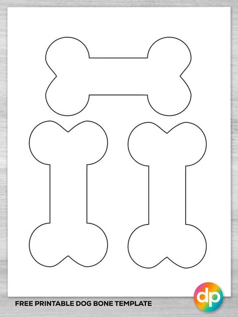 Dog Bone Template Free Printable, Dog Bone Template, Bone Template, Dog Template, Printable Dog, Event Invitations, Creating Memories, Free Dogs, Story Templates