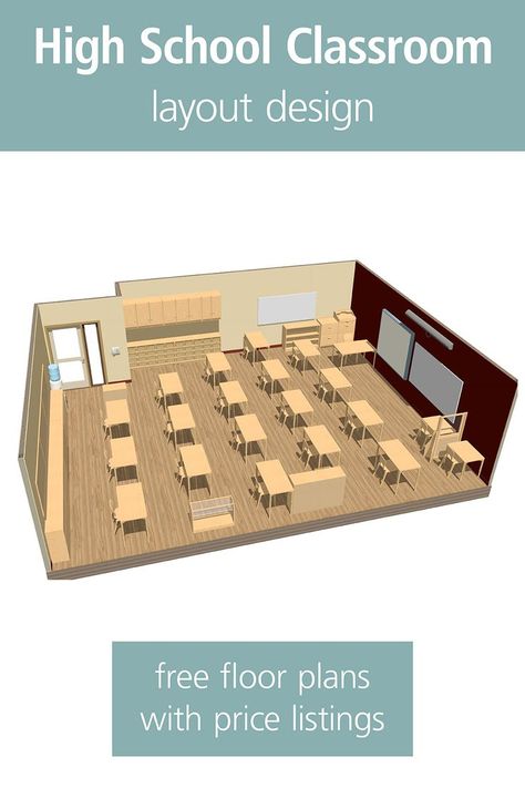 High School Classroom layout with tables, flexible classroom Classroom Floor Plan High School, School Floor Plan Layout, School Store Ideas Highschool, High School Floor Plans Layout, High School Classroom Design, School Classroom Design, Library Floor Plan, Classroom Floor Plan, Standing Tables