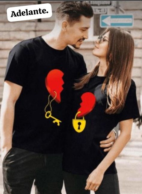 (93) WhatsApp Women Shirt Top, Matching Couple Shirts, Couple Tshirts, Valentine T Shirts, Valentines Outfits, Short T Shirt, Couple T-shirt, Couple Shirts, Casual Streetwear