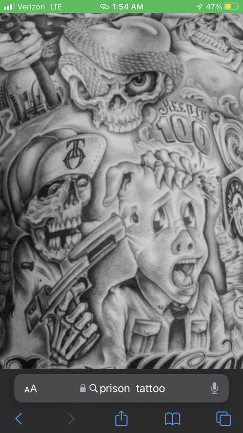 Jail Tattoos Prison, Prison Tatoos, Chicano Art Tattoos Prison Drawings, Jail Tattoos Ideas, Prison Art Tattoo, Tattoo Ideas Gangster, Jail Prison Art, Mexican Gangster Tattoos, Prison Tattoos Ideas