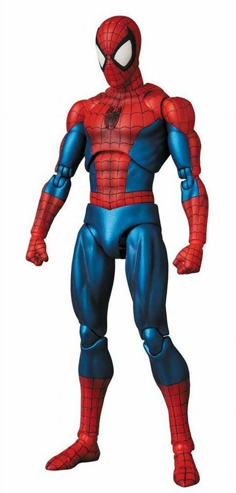 New Photos and Details for the MAFEX Spider-Man Comic Version - The Toyark - News Mafex Spiderman, Spiderman Action Figure, Ben Reilly, Spider Man Comic, The Amazing Spiderman, Funko Pop Toys, Marvel Action Figures, Marvel Toys, Figure Photo