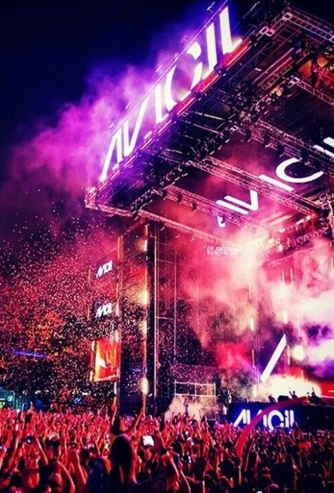 Avicii concert #avicii Tim Bergling, Catty Noir, Ultra Music Festival, Festival Gear, Concert Stage, Edm Music, Summer Happy, Best Dj, Outdoor Concert