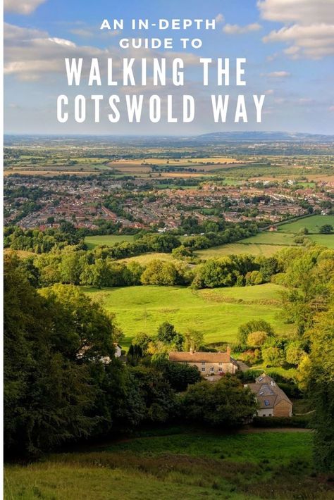 A detailed guide to the Cotswold Way, a week-long walk through the English countryside, with distances, route, accommodation, day-by-day details, and more. Kitchen English, Countryside Kitchen, Cotswold Way, Countryside Decor, Cotswolds England, England Countryside, Walking Holiday, Country Walk, Walking Routes