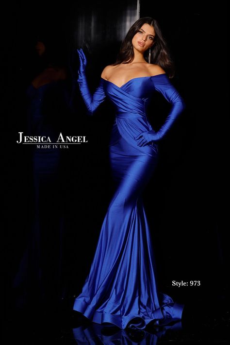 Style JA973 – Jessica Angel Collection Tvd Season 1, High Neck Prom Dress, Satin Robes, Gowns Black, Off Shoulder Neckline, Long Formal Dress, Long Sleeve Dress Formal, Unique Prom Dresses, Night Dresses