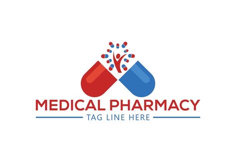 Creative Medical pharmacy logo design, Vector design concept Pharmacy Logo, Medical Pharmacy, Vintage Pharmacy, Pharmacy Design, Medical Logo Design, Logo Design Ideas, Medical Logo, Minimal Logo Design, Name Ideas