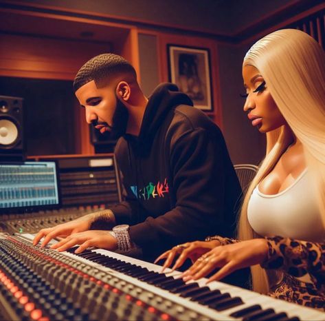 Nicki & Drake Drake And Nicki Minaj, Drake Nicki Minaj, Nicki And Drake, Art Parody, Black Love Art, Like U, Lil Wayne, Real One, Nicki Minaj