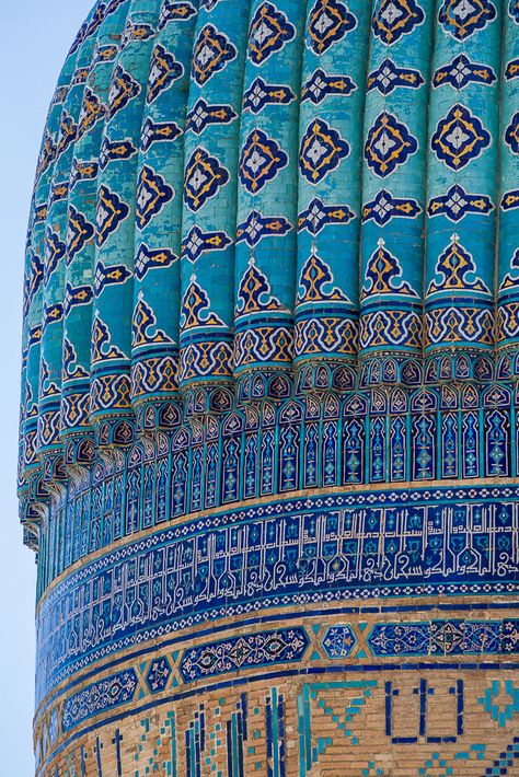 Bibi-Khanym Mosque - Samarkand - Uzbekistan Mosque Design, Mosque Architecture, Aviator Hat, Cool Wallpapers For Phones, Architectural Details, Islamic Architecture, 15th Century, Beautiful Nature Scenes, North Africa